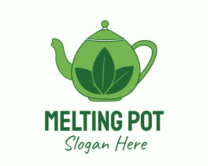 Green Tea Pot logo design