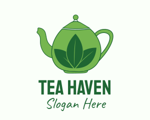 Green Tea Pot logo design