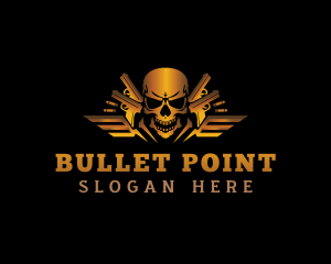 Skull Gun Ammunition logo design