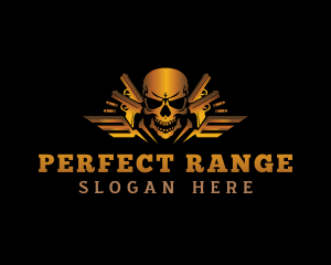 Skull Gun Ammunition logo design