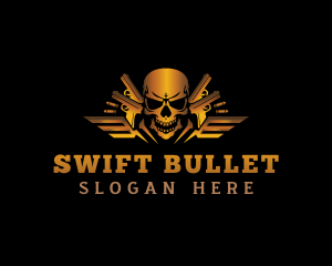 Skull Gun Ammunition logo design