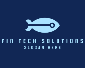 Cyber Fish Missile logo design