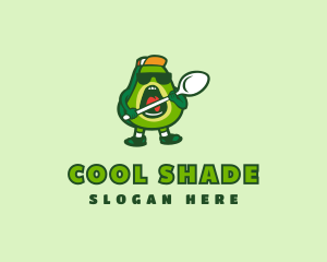 Cool Avocado Spoon  logo design