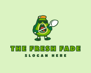 Cool Avocado Spoon  logo design