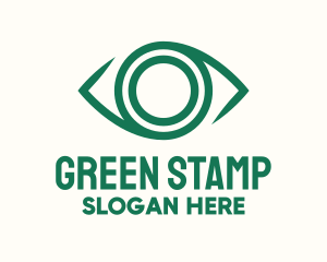 Green Eye Lens logo design