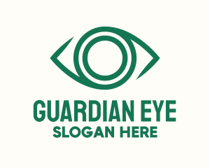 Green Eye Lens logo design