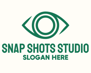 Green Eye Lens logo design