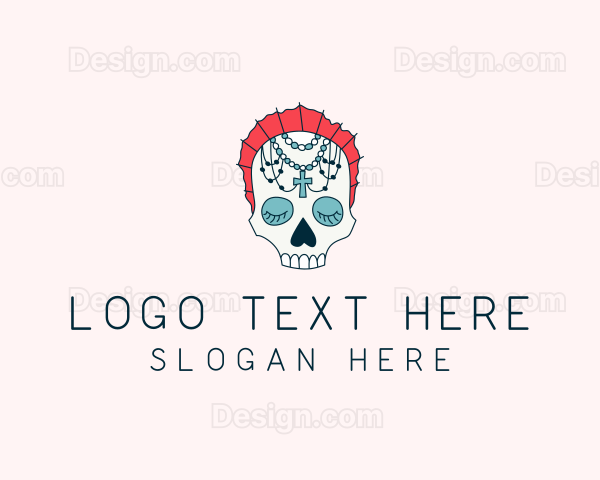 Religious Sugar Skull Logo