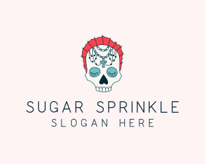 Religious Sugar Skull logo design