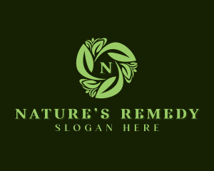 Nature Herbal Salon logo design