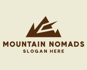 Geometric Mountain Range  logo design