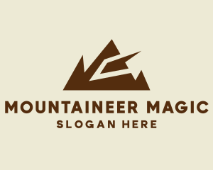 Geometric Mountain Range  logo design