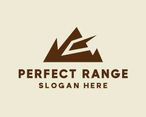 Geometric Mountain Range  logo design