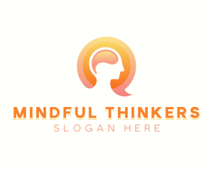 Mental Health Counseling Wellness logo design