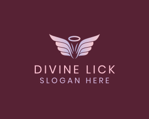 Pastel Angel Wings logo design