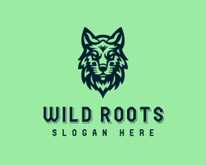 Wild Coyote Wolf logo design