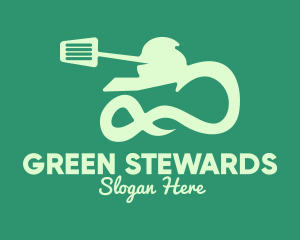 Green Spatula Tank logo design