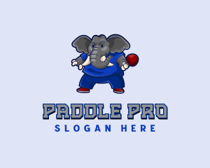 Elephant Ping Pong Championship logo design