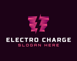 Energy Lightning Bolt logo design