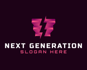 Energy Lightning Bolt logo design