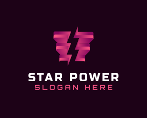 Energy Lightning Bolt logo design