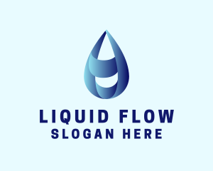 Water Droplet Refilling Station logo design