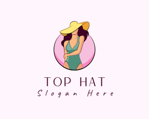 Swimsuit Fashion Hat  logo design