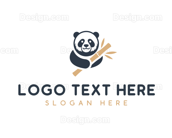 Panda Bamboo Safari Logo