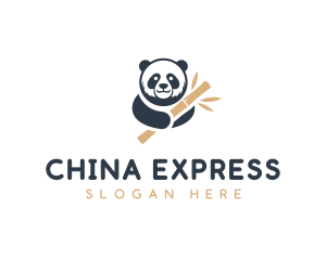 Panda Bamboo Safari logo design