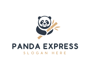 Panda Bamboo Safari logo design