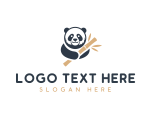 Safari - Panda Bamboo Safari logo design