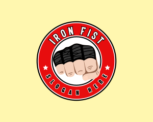 Boxing Fist Gym logo design