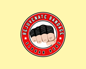 Boxing Fist Gym logo design