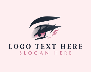 Woman Beauty Eyelashes Logo