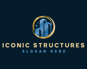 Building Structure Real Estate logo design