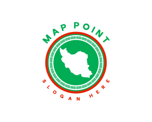 Iran Nation Map logo
