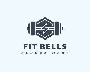 Thunderbolt Barbell Fitness logo design