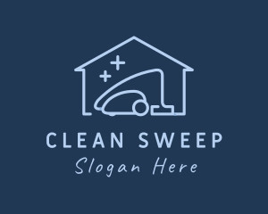 Vacuum Home Cleaning  logo design