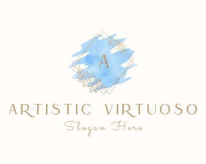 Luxury Floral Watercolor logo design