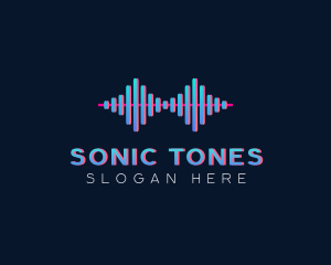 Music Sound Wave Sonic logo design