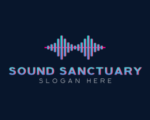 Music Sound Wave Sonic logo design