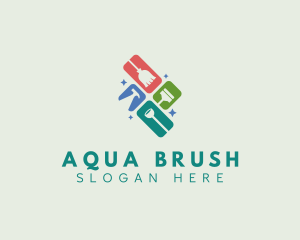 Cleaning Tools Housekeeping  logo design