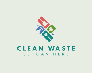 Cleaning Tools Housekeeping  logo design