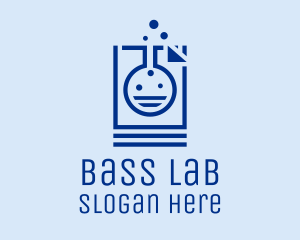 Lab Flask Document Research logo design