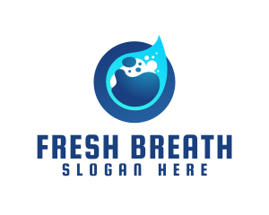 Wet Purified Liquid logo design