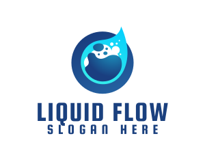 Wet Purified Liquid logo design