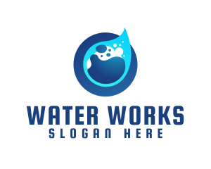 Wet Purified Liquid logo design