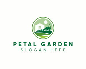 Grass Lawn Mower  logo design