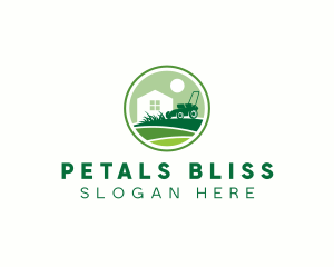 Grass Lawn Mower  logo design