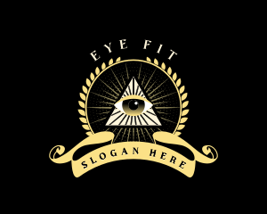 Mystical Triangle Eye logo design